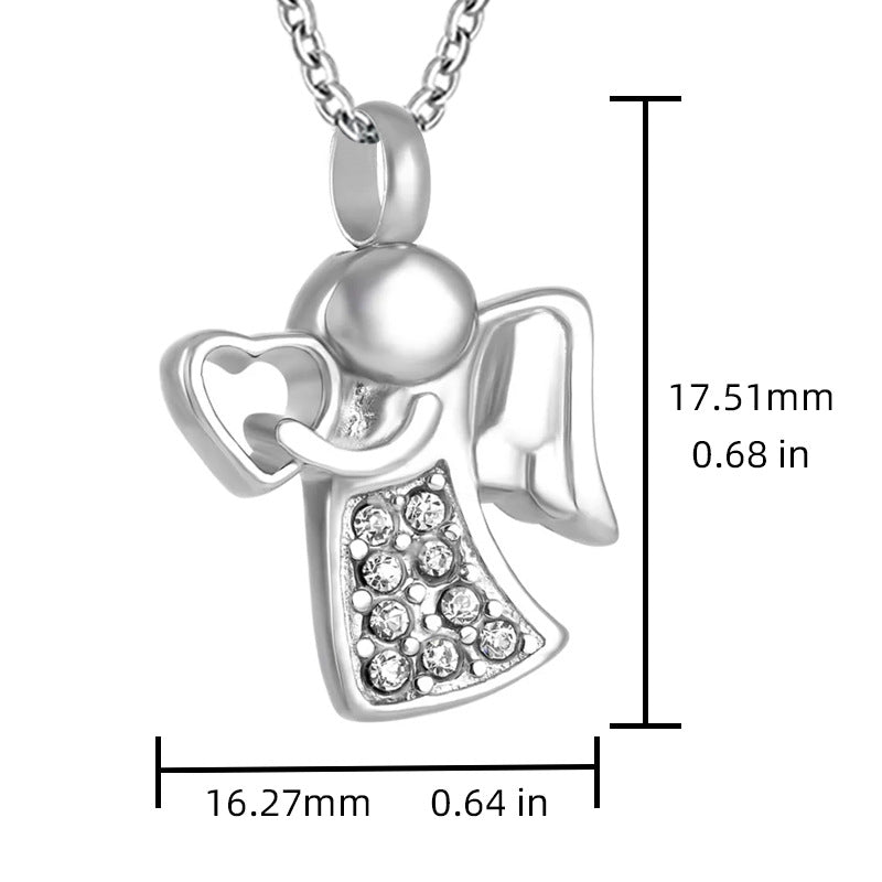 Angel Wing Pet Ashes Jewelry Kit | Guardian Spirit Memorial | Lovenary
