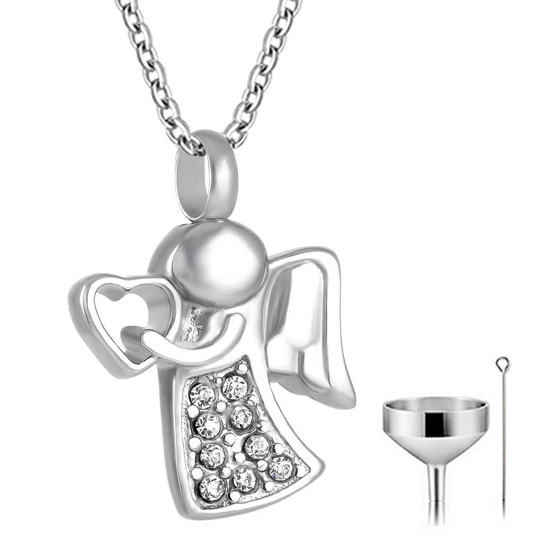 Angel Wing Pet Ashes Jewelry Kit | Guardian Spirit Memorial | Lovenary