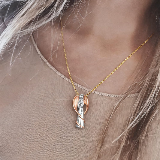 Angel Wing Pet Ashes Jewelry Kit | Guardian Spirit Memorial | Lovenary