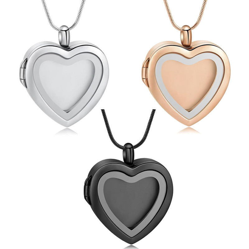 Lovenary Self-Fill Transparent Heart Pet Memorial Necklace Kit