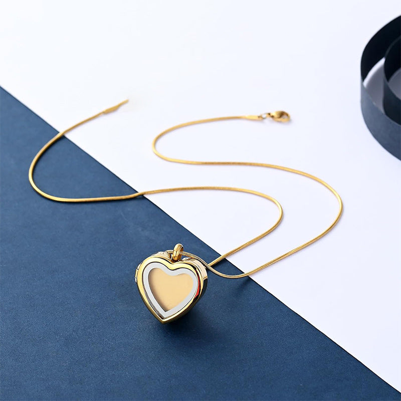 Lovenary Self-Fill Transparent Heart Pet Memorial Necklace Kit