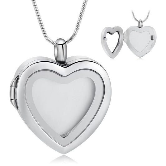 Lovenary Self-Fill Transparent Heart Pet Memorial Necklace Kit