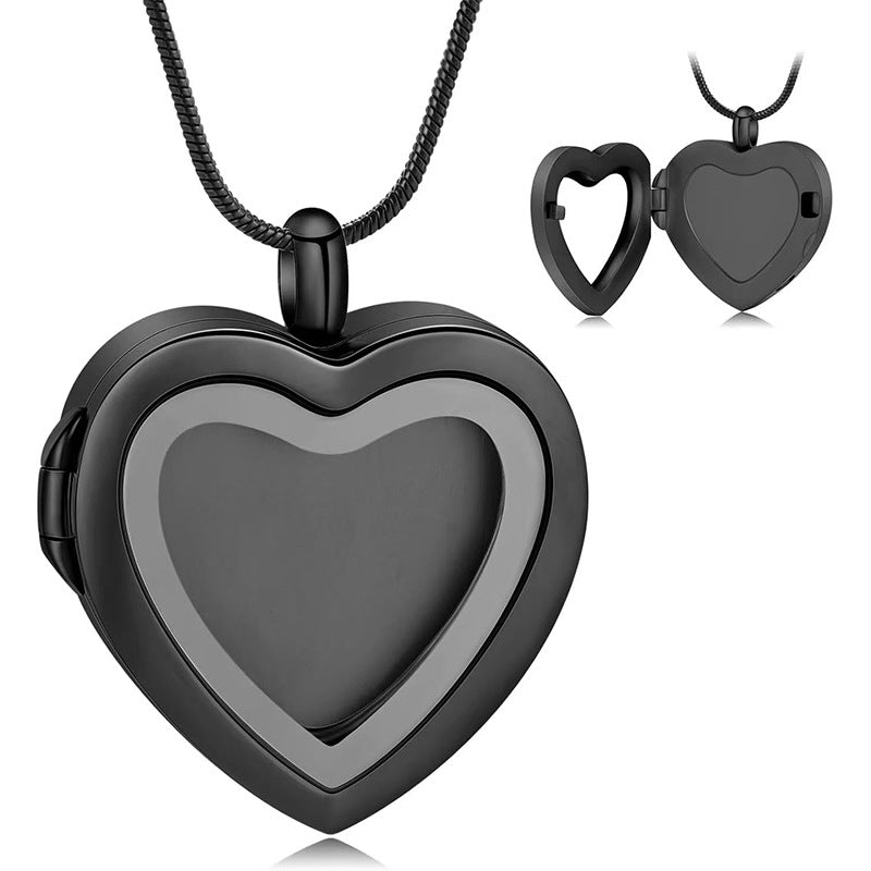 Lovenary Self-Fill Transparent Heart Pet Memorial Necklace Kit