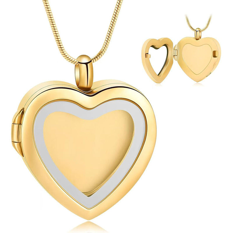 Lovenary Self-Fill Transparent Heart Pet Memorial Necklace Kit