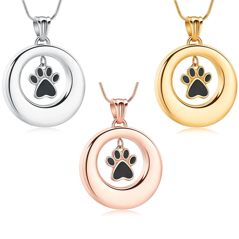 Loyal Paw Print Pet Ashes Jewelry Kit