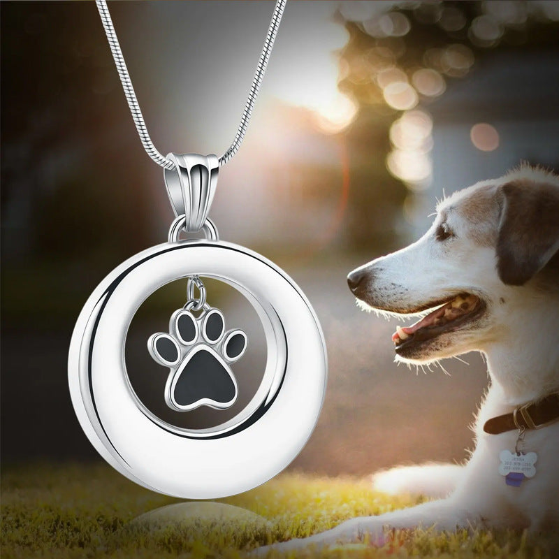 Loyal Paw Print Pet Ashes Jewelry Kit