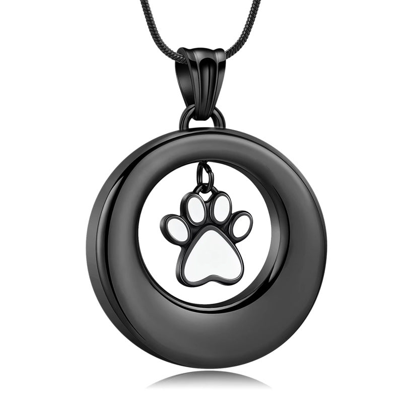 Loyal Paw Print Pet Ashes Jewelry Kit