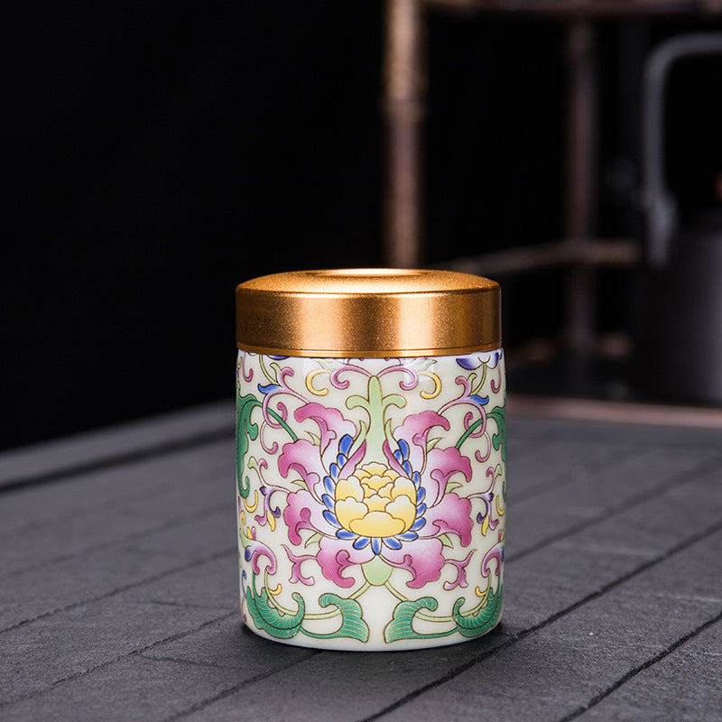 The Blossom Vessel  Floral Hand-Painted Ceramic Pet Urn  Lovenary