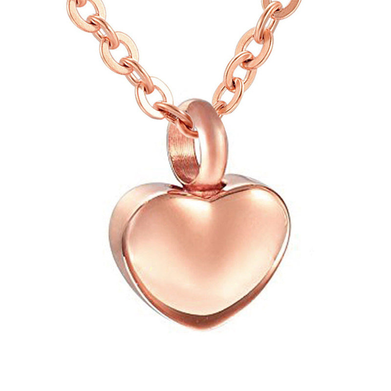 The Classic Heart  Solid Heart Pet Ashes Necklace  Timeless Memorial  Lovenary
