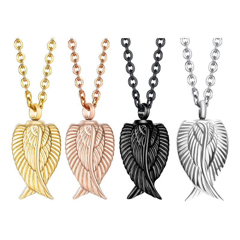 The Guardian's Wings  Winged Pet Memorial Necklace  Symbol of Protection  Lovenary