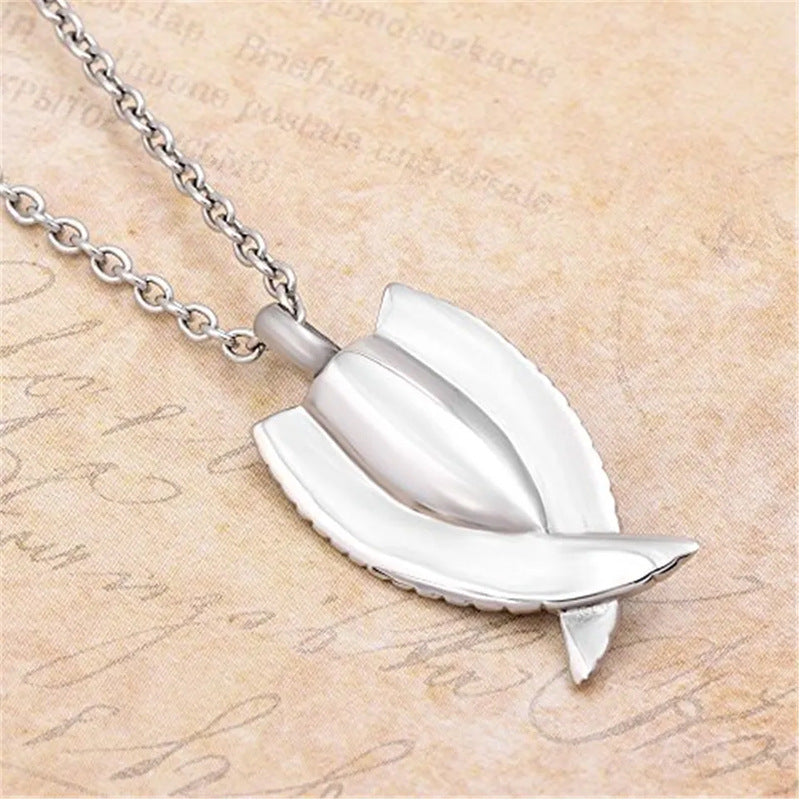 The Guardian's Wings  Winged Pet Memorial Necklace  Symbol of Protection  Lovenary