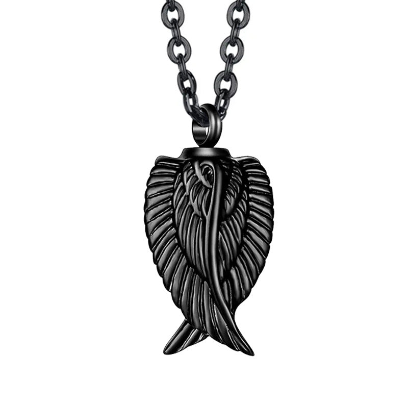 The Guardian's Wings  Winged Pet Memorial Necklace  Symbol of Protection  Lovenary