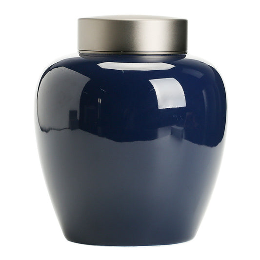 The Nordic Simplicity  Minimalist Ceramic Pet Urn  Modern Home Memorial