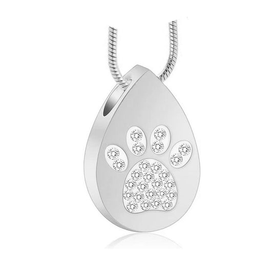 The Paw & Heart  Combined Symbol Pet Memorial Necklace  Love & Memory