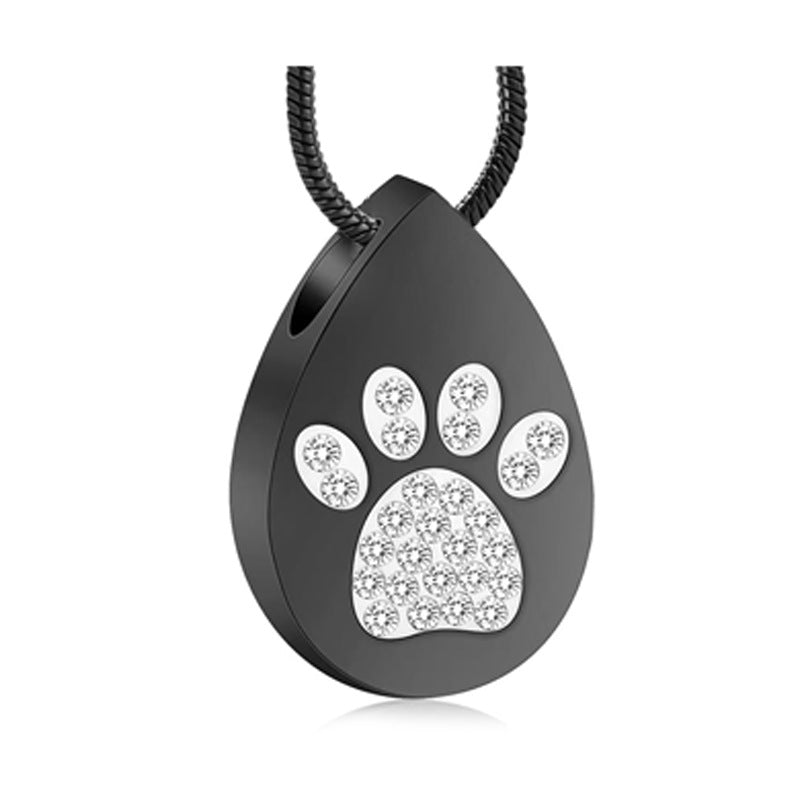 The Paw & Heart  Combined Symbol Pet Memorial Necklace  Love & Memory