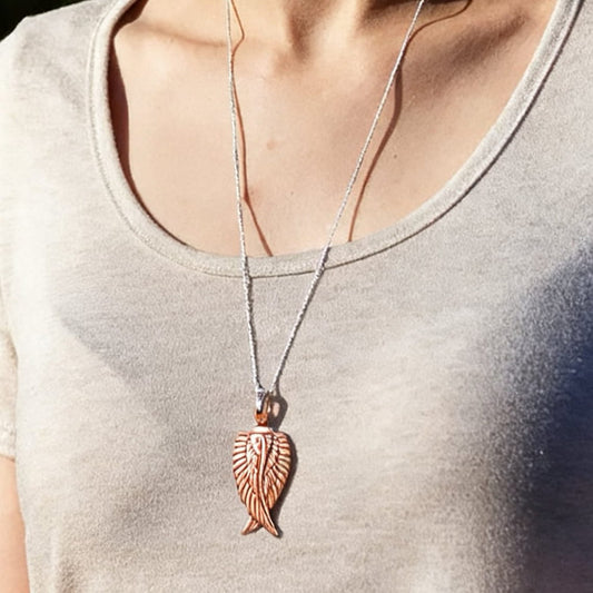 The Guardian's Wings  Winged Pet Memorial Necklace  Symbol of Protection  Lovenary