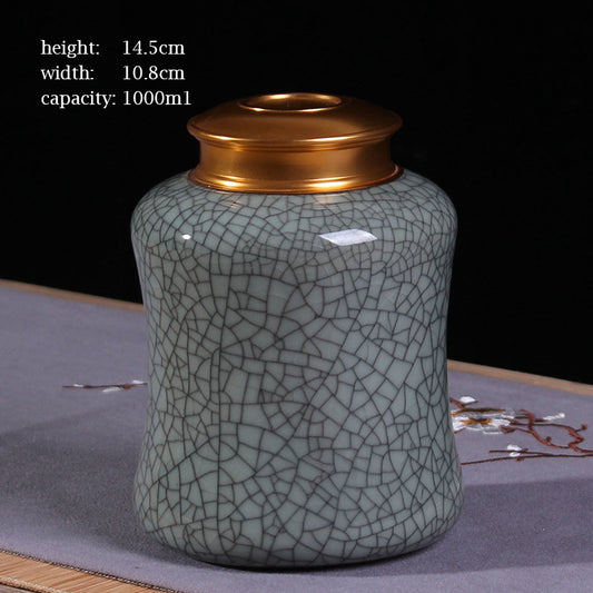 The Ocean's Whisper  Sea Glass Ceramic Urn  Coastal Memorial