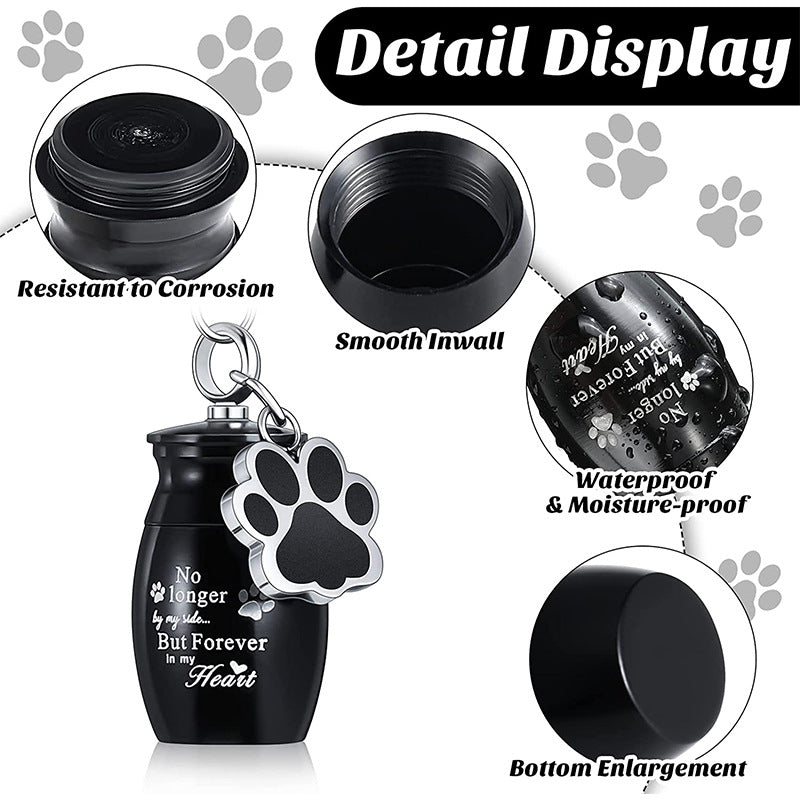 Paw Print Keepsake Keychain  A Portable Memorial for Your Beloved Pet