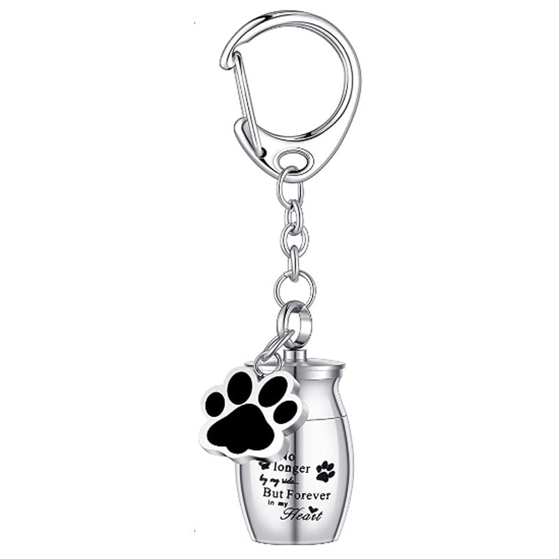 Paw Print Keepsake Keychain  A Portable Memorial for Your Beloved Pet