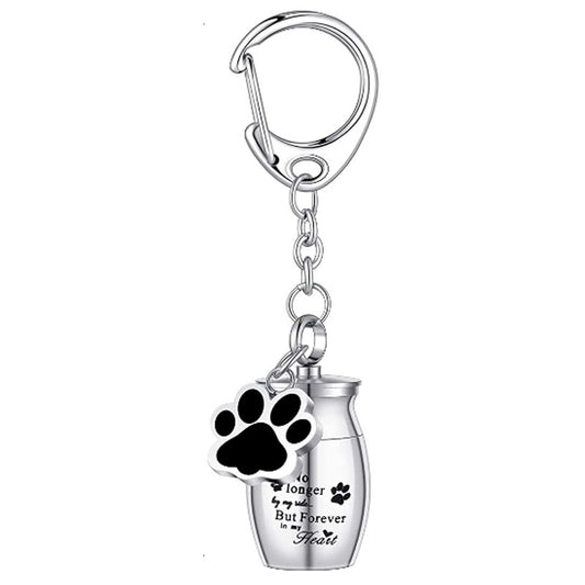 Paw Print Keepsake Keychain  A Portable Memorial for Your Beloved Pet