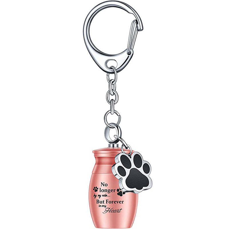 Paw Print Keepsake Keychain  A Portable Memorial for Your Beloved Pet