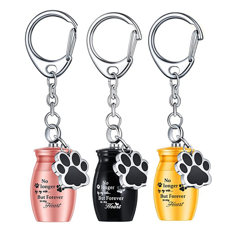 Paw Print Keepsake Keychain  A Portable Memorial for Your Beloved Pet