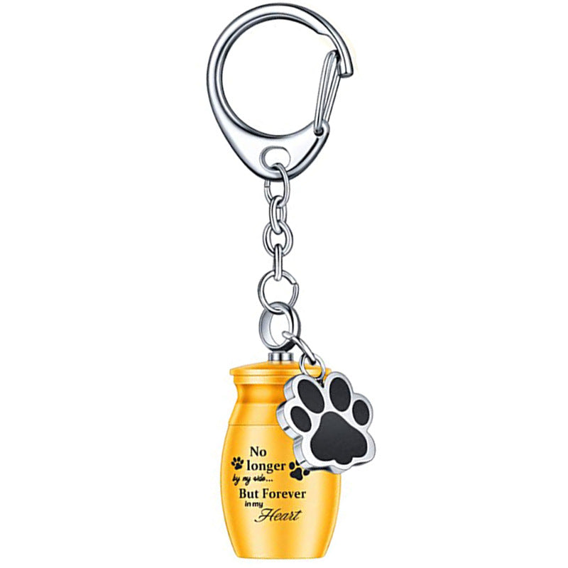 Paw Print Keepsake Keychain  A Portable Memorial for Your Beloved Pet