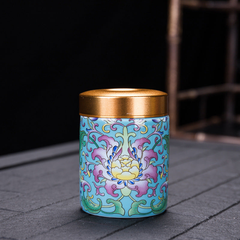 The Blossom Vessel  Floral Hand-Painted Ceramic Pet Urn  Lovenary