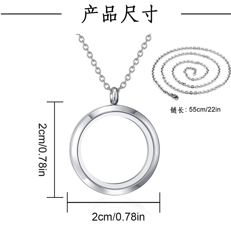 The Eternal Circle | Circle Pet Hair Keepsake Necklace | Continuous Love | Lovenary