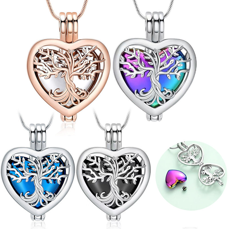 The Visible Heart | Open Heart Pet Ashes Necklace | Self Fill Keepsake | Lovenary
