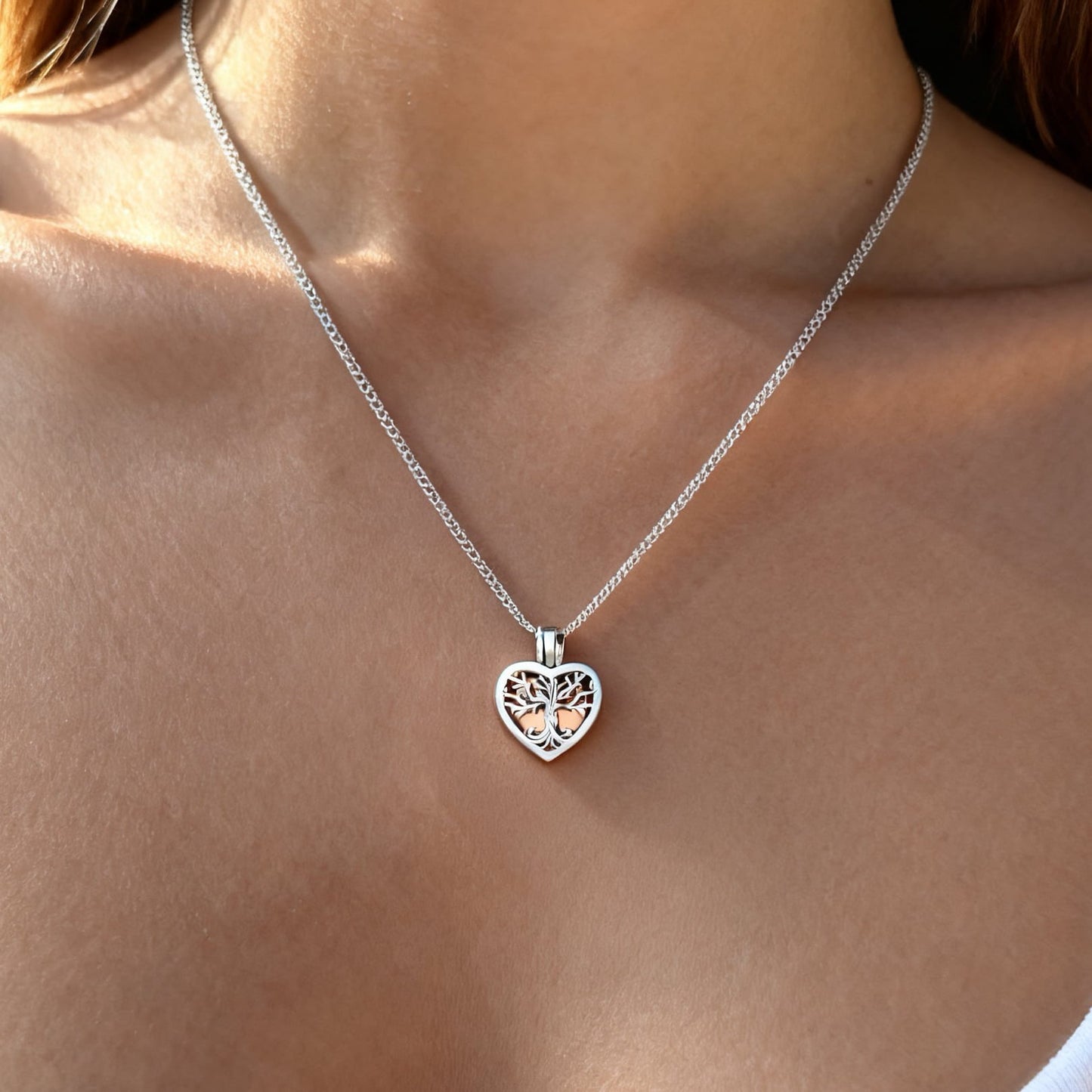 The Visible Heart | Open Heart Pet Ashes Necklace | Self Fill Keepsake | Lovenary